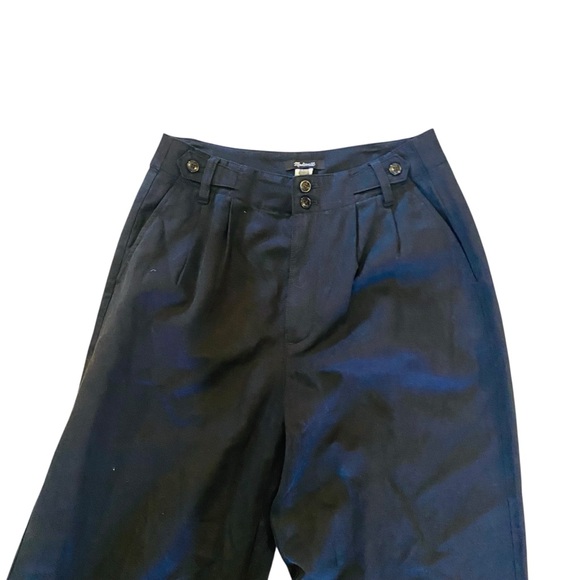 MADEWELL Black The Harlow Wide-Leg Pant Size 4 - Picture 8 of 11